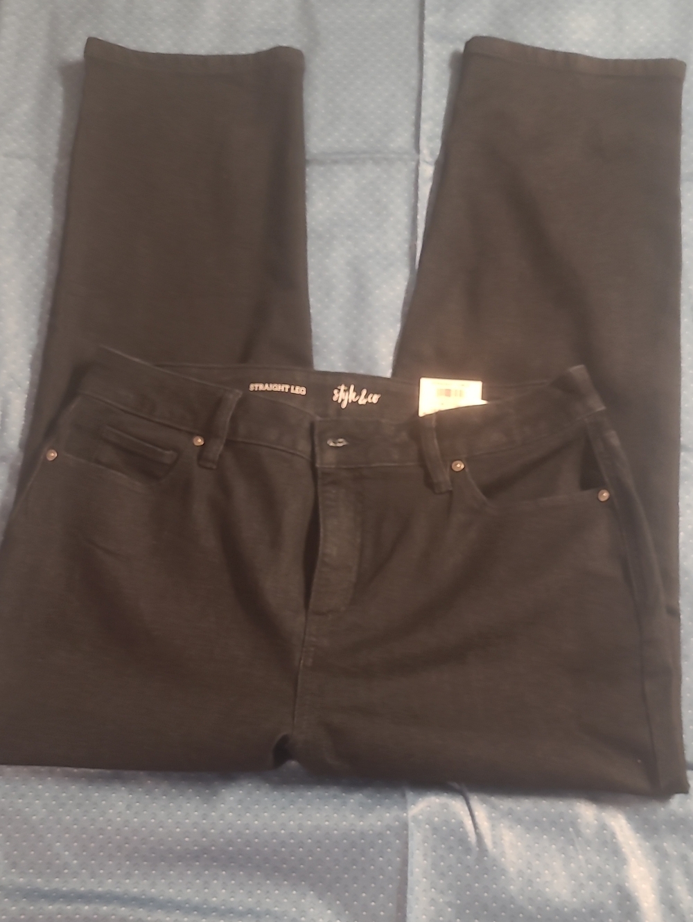 Straight Leg Dark Blue Jeans - STRAIGHT LEG Label